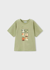 Camiseta Estampado Virtual Verde Mayoral