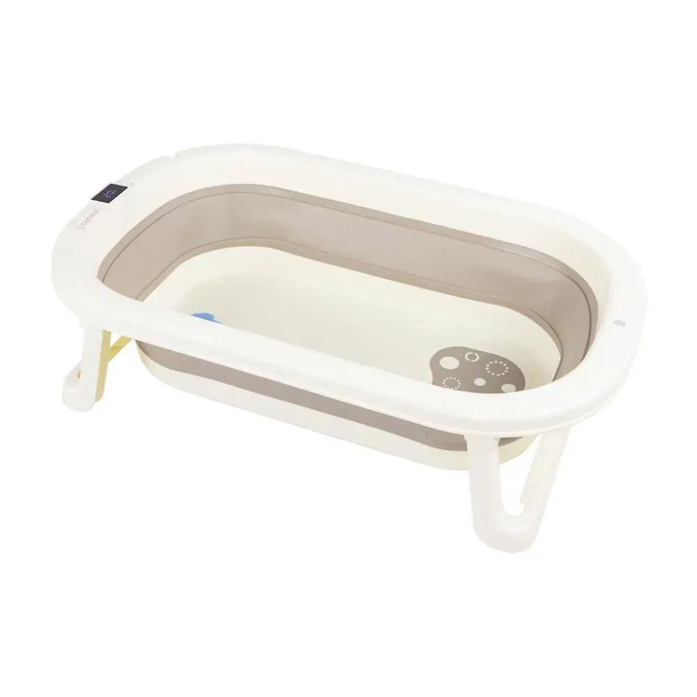 Bañera Plegable con Termometro Splash Gris Bebebsit uso