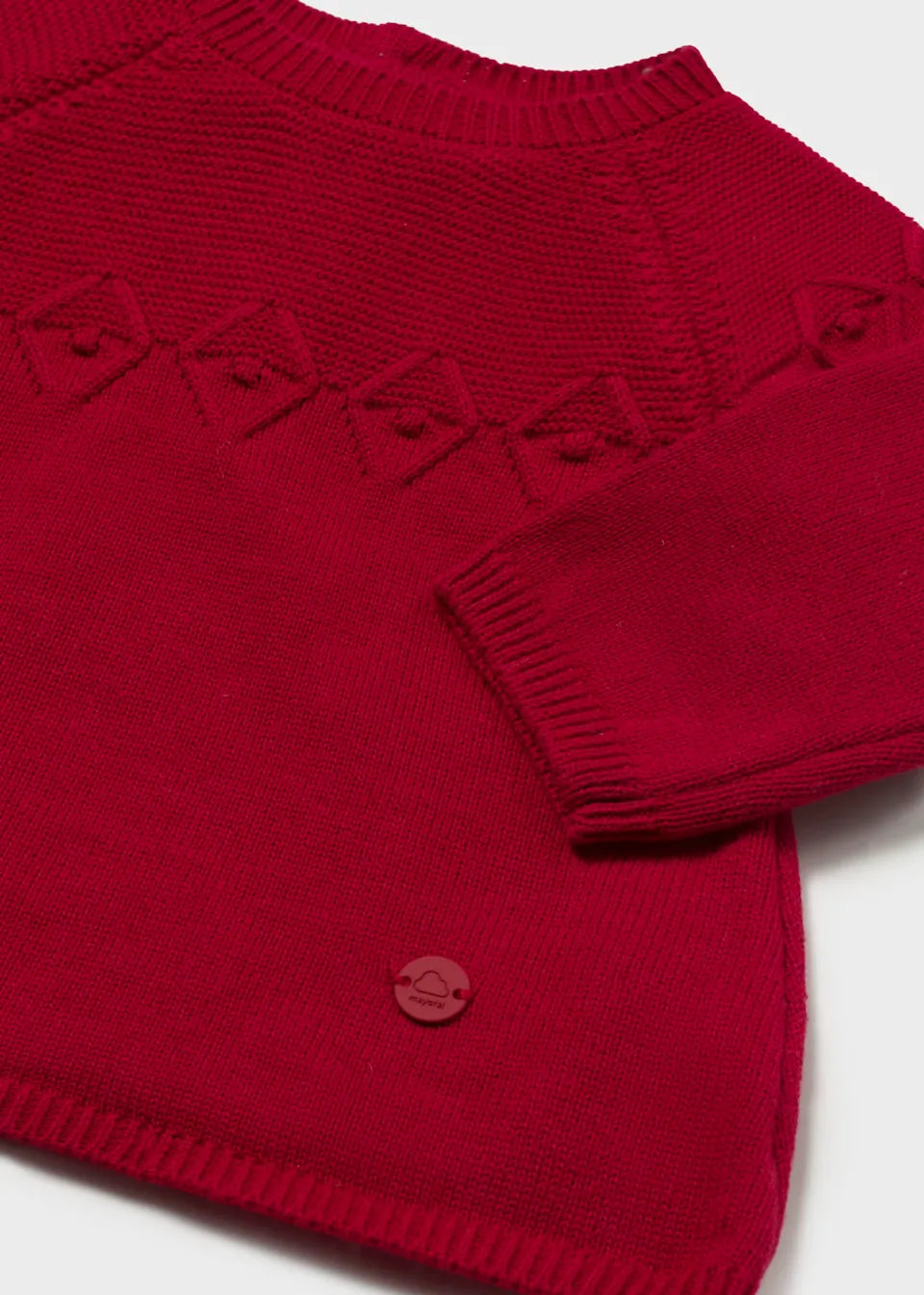 Conjunto 3 Piezas Manga Larga Flores Rojo Mayoral Detalle