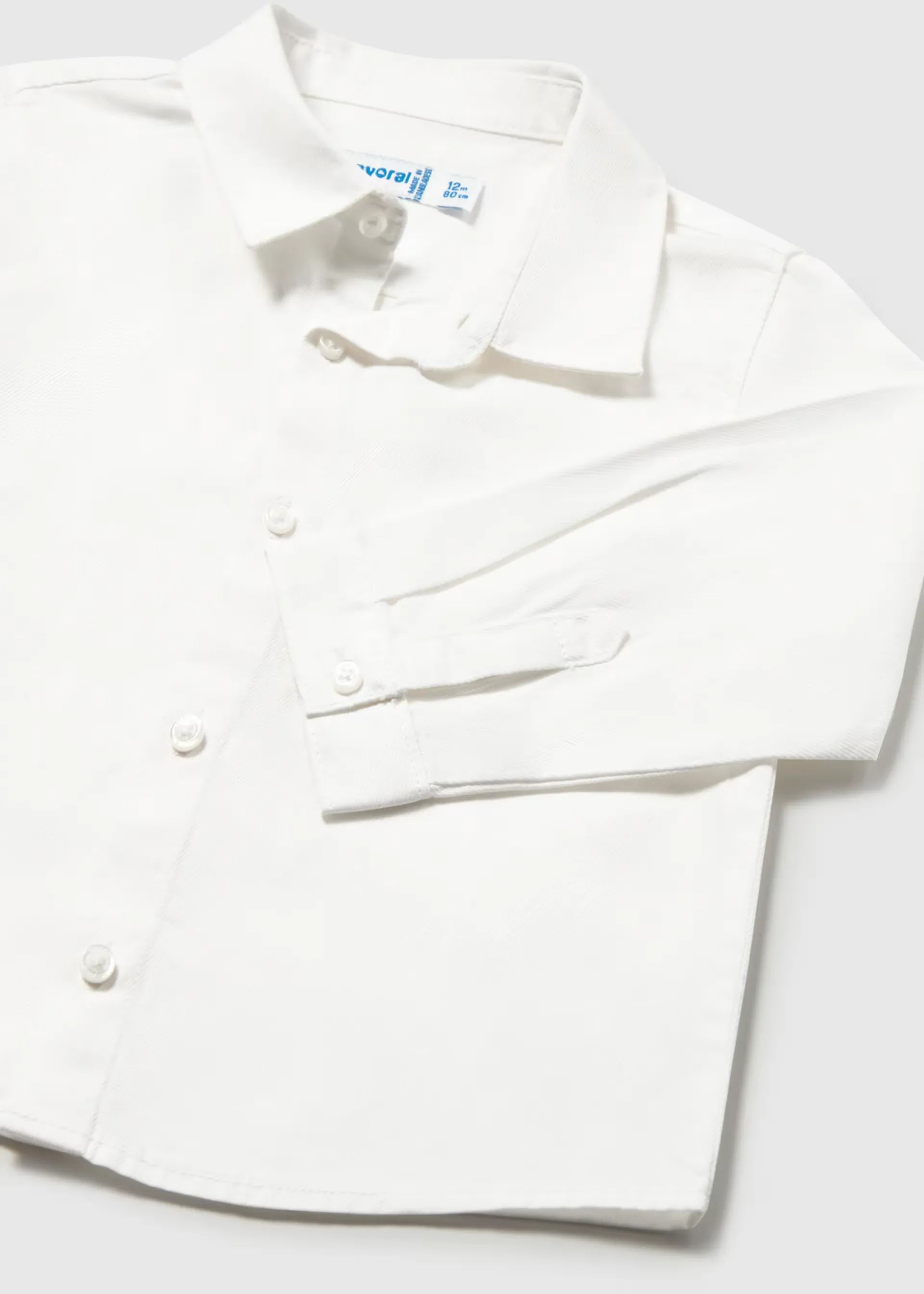 Camisa Manga Larga Blanco Mayoral Detalle
