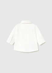 Camisa Manga Larga Blanco Corbatín Mayoral Moda