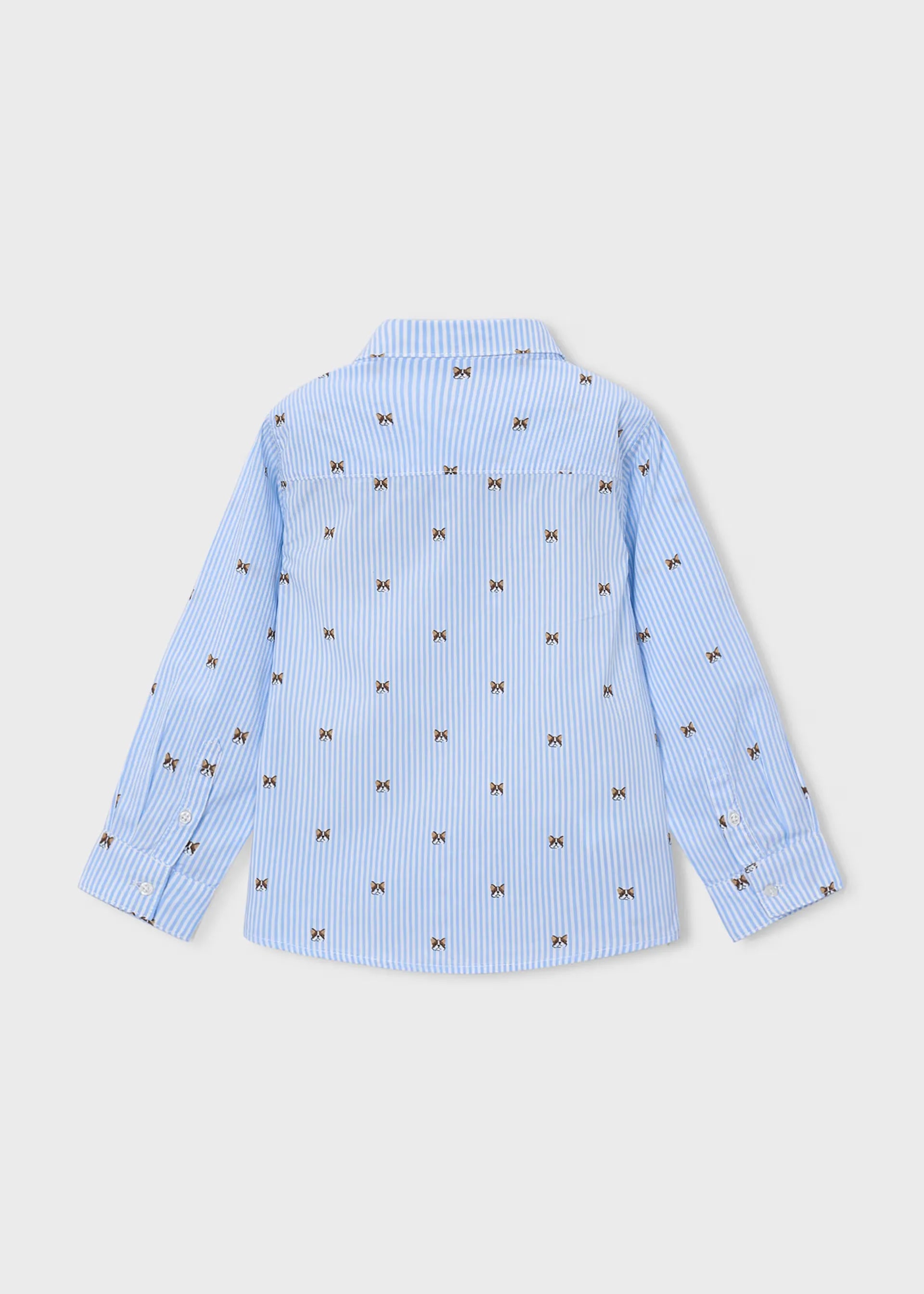 Camisa Manga Larga Estampado Perritos Mayoral Revés