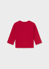 Camiseta Manga Larga Bordado Dog Rojo Mayoral Moda