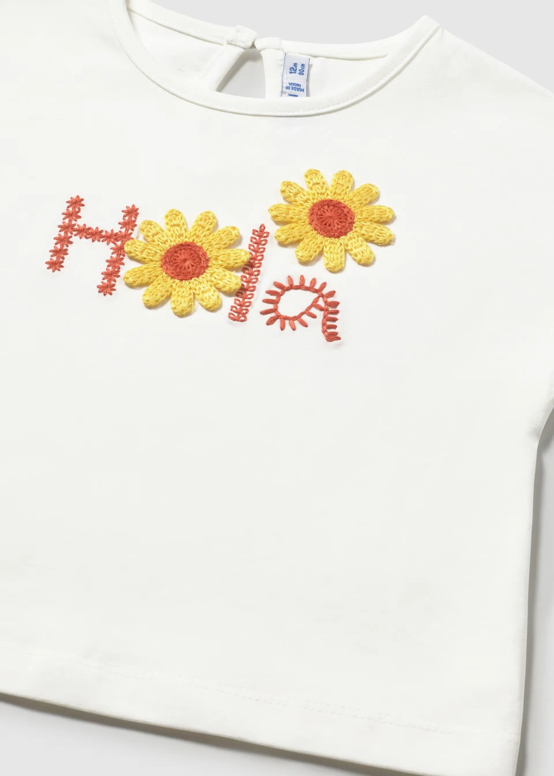 Blusa Estampado Crochet Hola Mayoral detalle