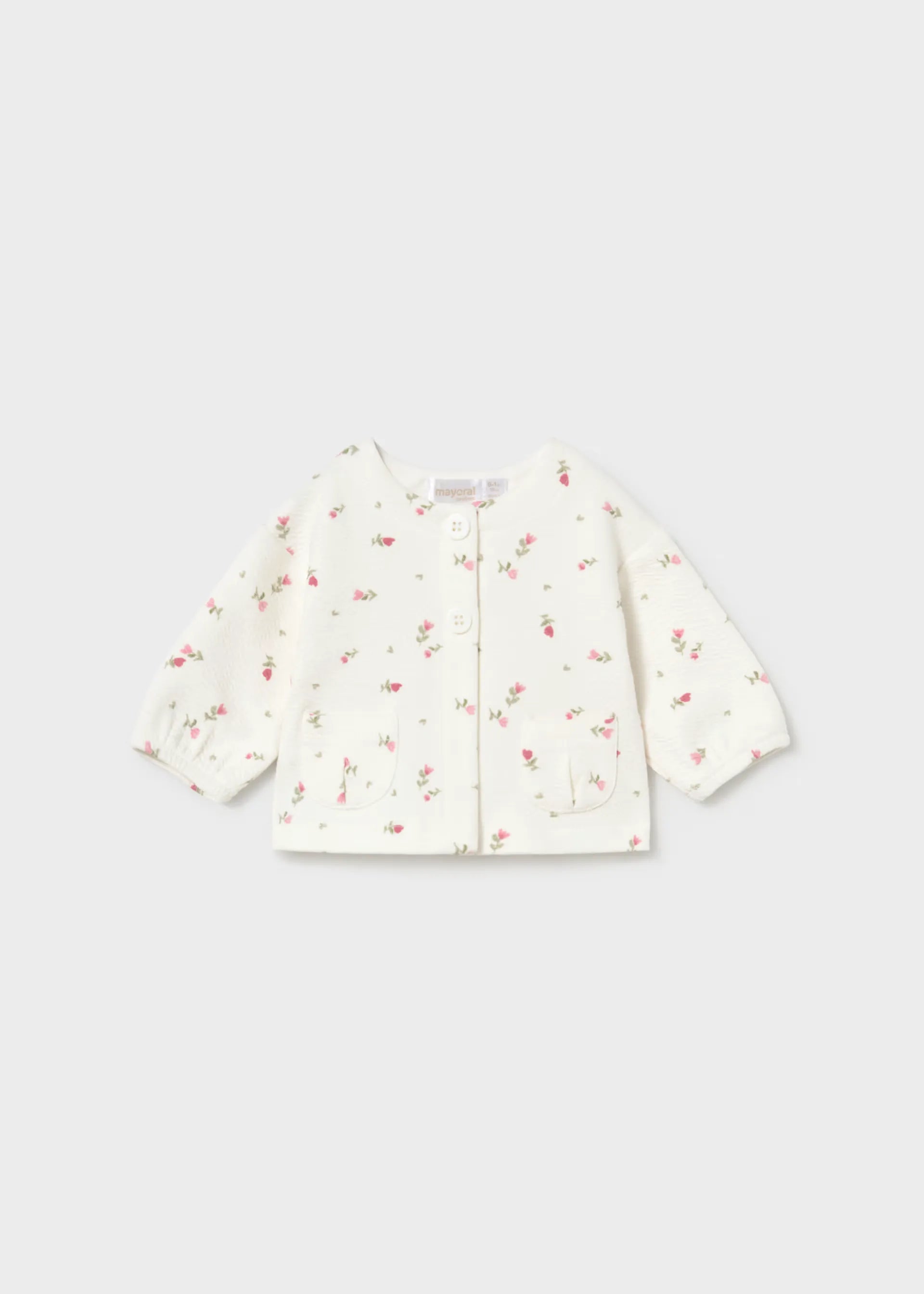 Conjunto 3 Piezas Manga Larga Estampado Flores Rosa Mayoral Moda