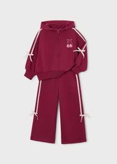 Conjunto Sudadera Frambuesa Lazo Mayoral estilo