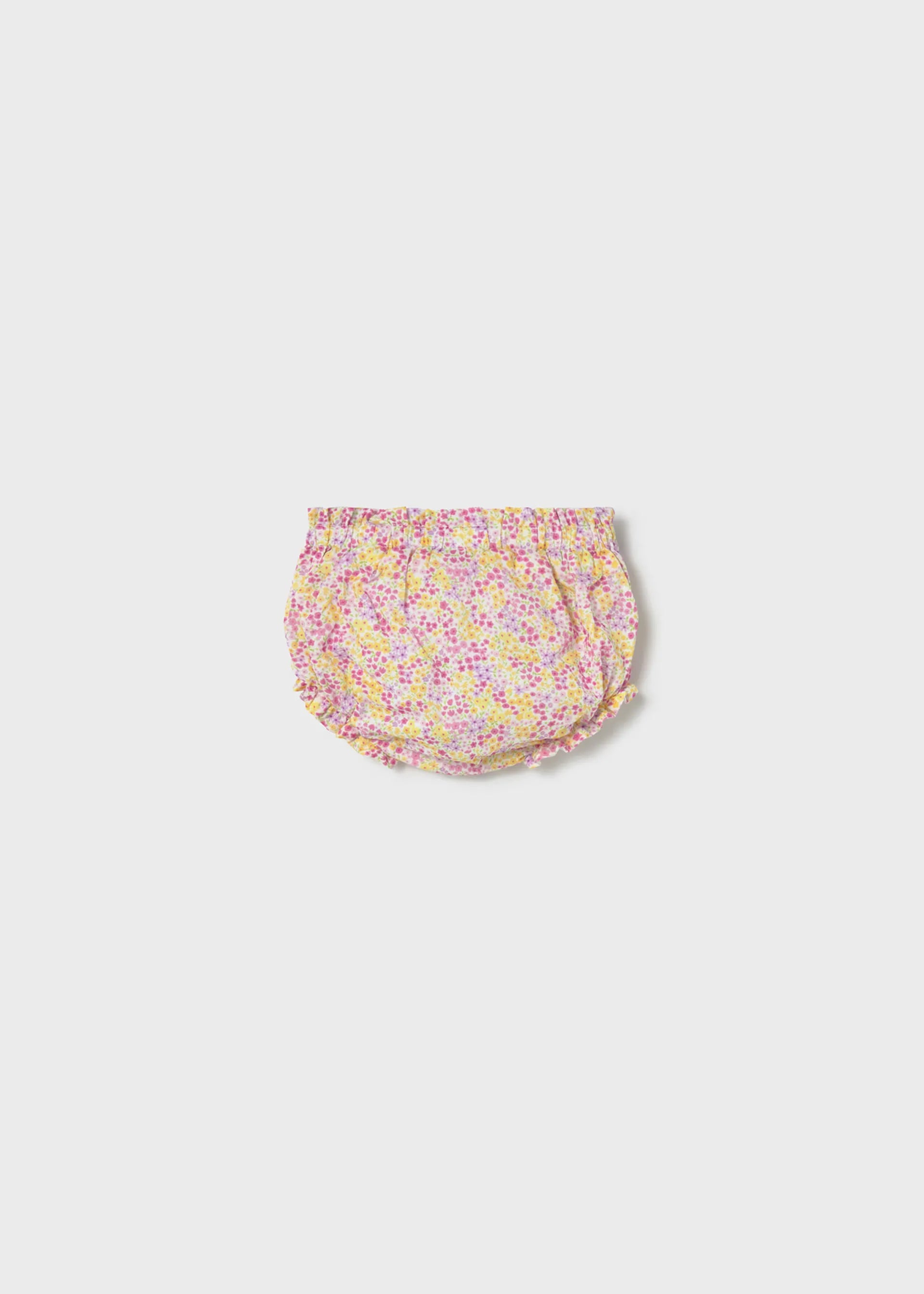 Conjunto 3 Piezas Panty Tricot Flores Amarillo Mayoral panty