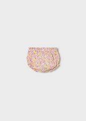 Conjunto 3 Piezas Panty Tricot Flores Amarillo Mayoral panty