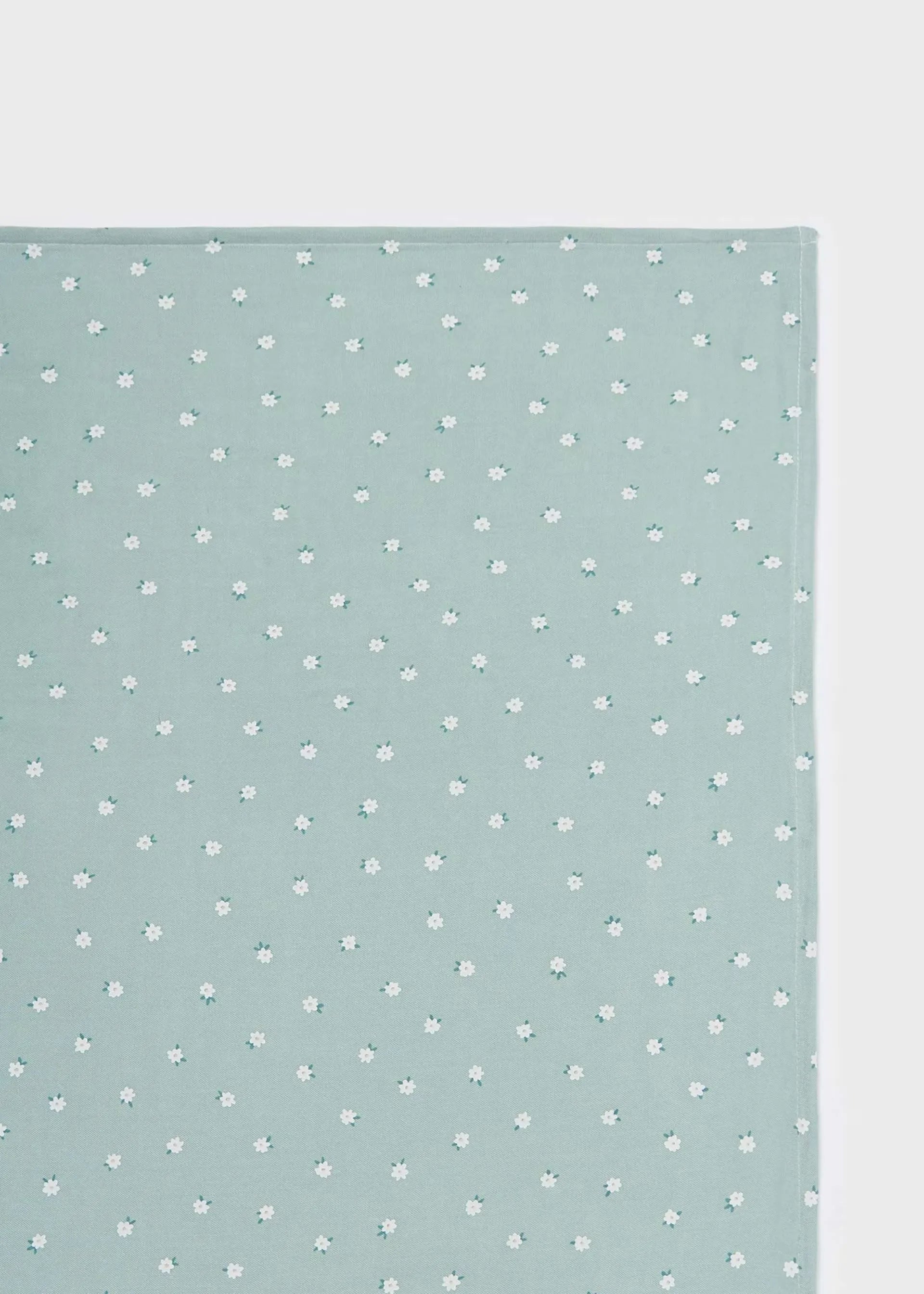 Muselina Flores Verde Menta Mayoral Detalle