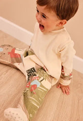Pijama Enteriza Bosque Verde Beige Boboli