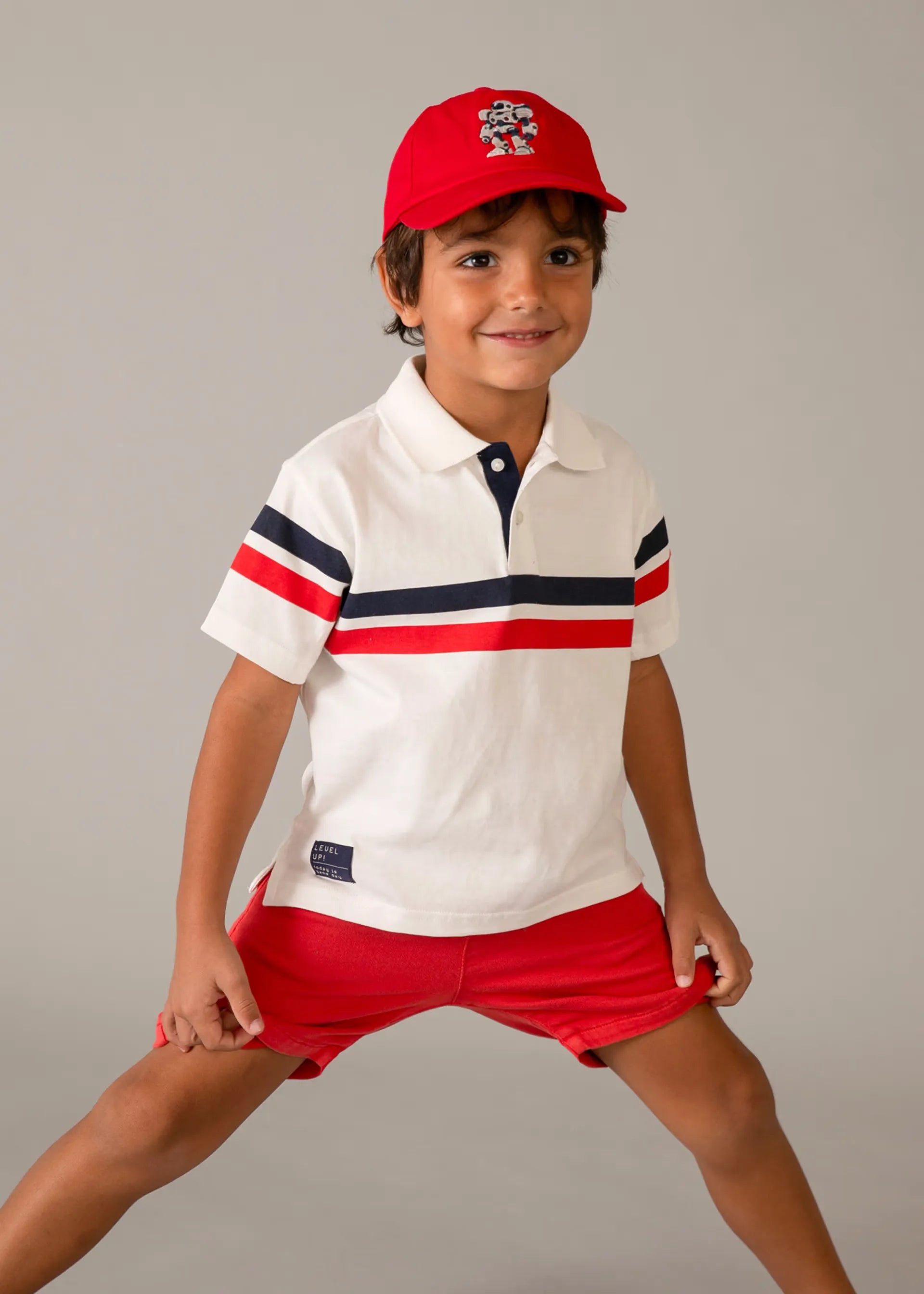 Polo Detalle Rayas Rojo Blanco Mayoral niño