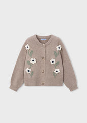 Saco Tricot Flores Café Mayoral DISEÑO