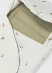 Sleeping Bag Bordado Flores Blanco Mayoral