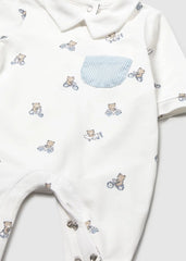 Set 2 Pijamas Cuello Estampado Osos Azul Mayoral