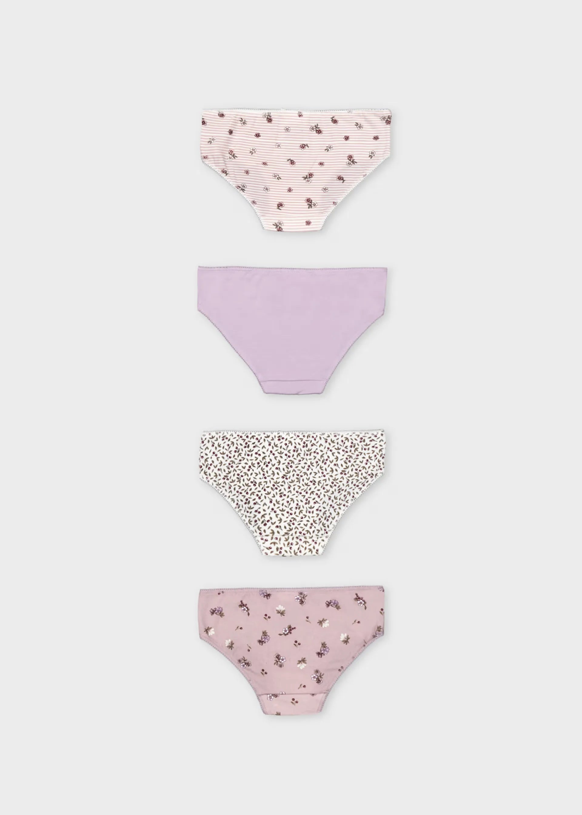 Set 3 Pantys Niña Estampado Lila Mayoral Moda