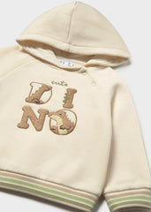 Saco Bordado Dino Combinado Beige Verde Mayoral Detalle