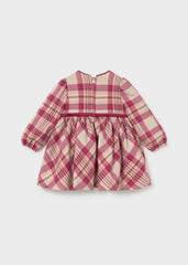 Vestido Cuadros Moño Frambuesa Mayoral Estilo