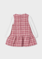 Vestido Combinado Pichi Tejido Rosa Mayoral