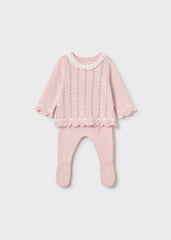 Primer Día Tricot Cuello Rosa Mayoral