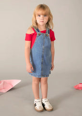 Braga Bordado Flor Denim Mayoral estilo