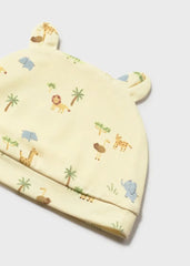 Conjunto Pantalón Gorro León Amarillo Mayoral animales