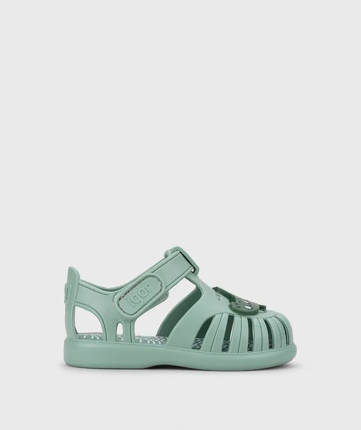 Sandalias Tobby Croco Matcha Verde Igor perfil
