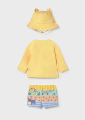 Traje de Baño Estampado León Amarillo Mayoral estilo