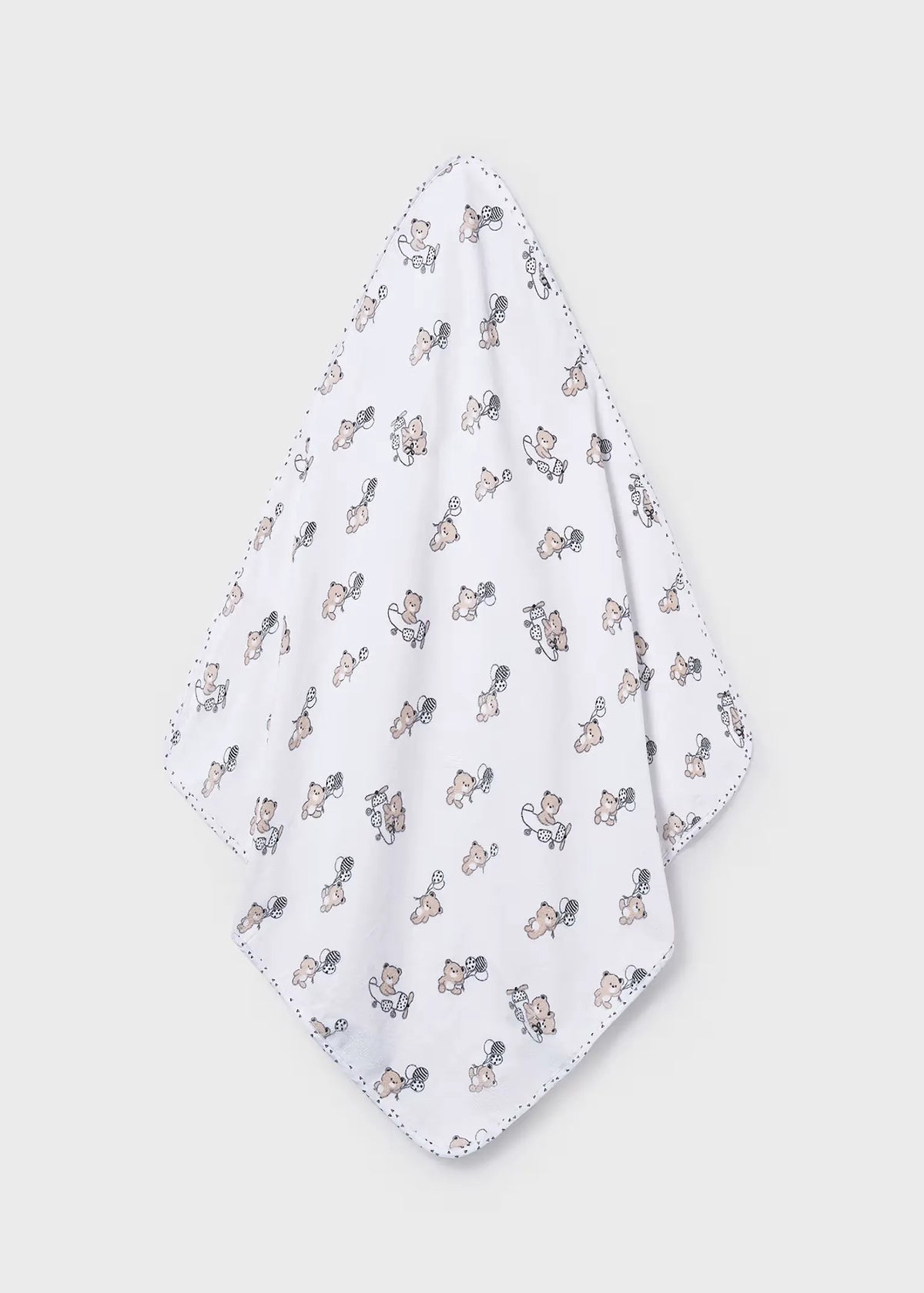Toalla con Capota Estampado Osos Beige Mayoral