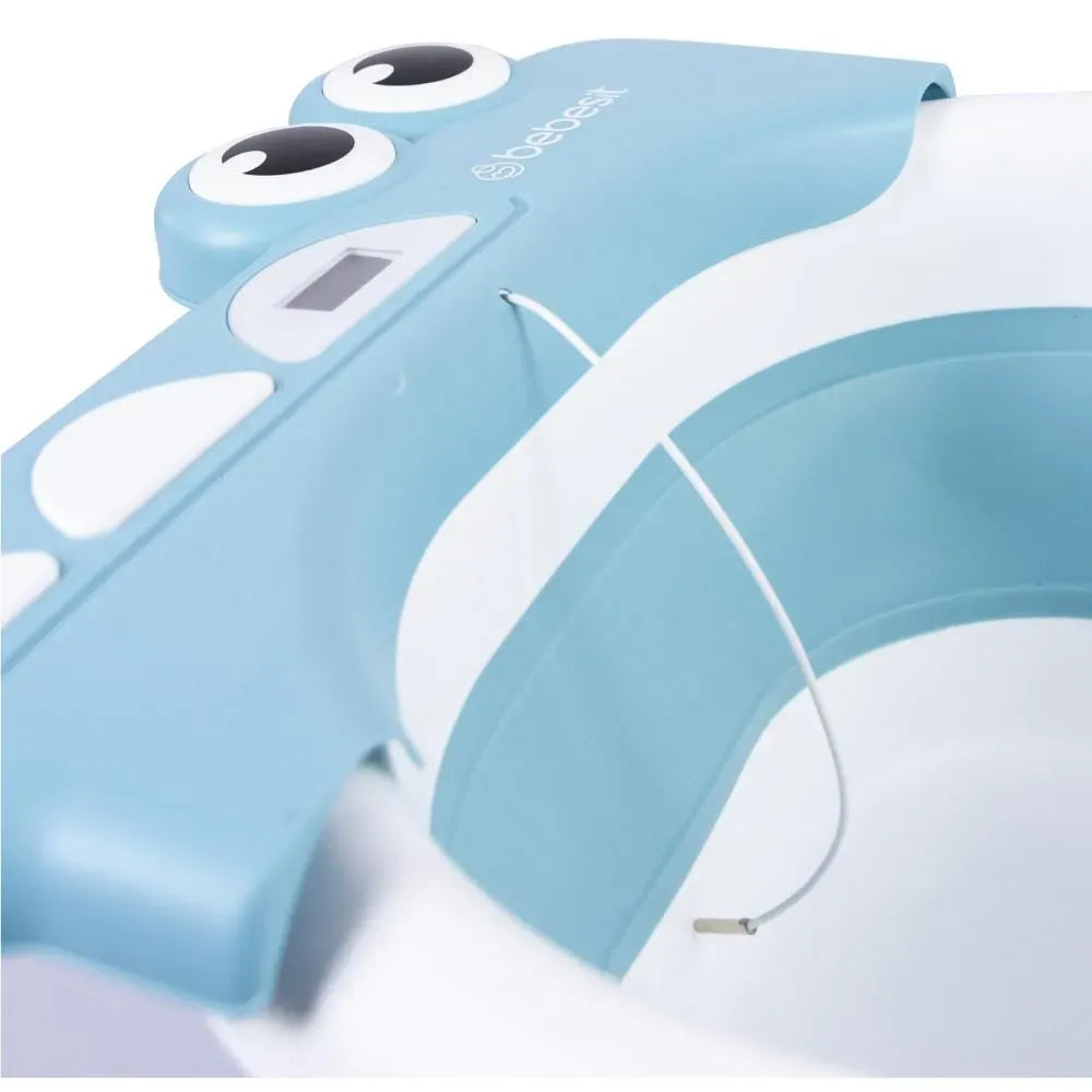 Bañera Plegable Bubble Con Soporte Azul Bebebsit termometro
