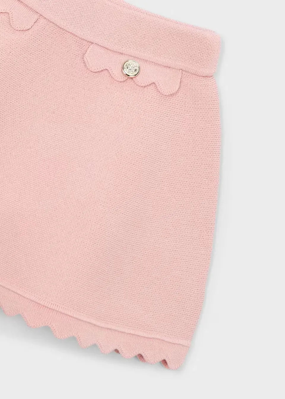 Falda Tricot Botones Rosa Mayoral detalle 