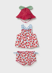 Vestido de Baño Fresas con Pava Mayoral estilo