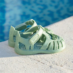 Sandalias Tobby Croco Matcha Verde Igor estilo