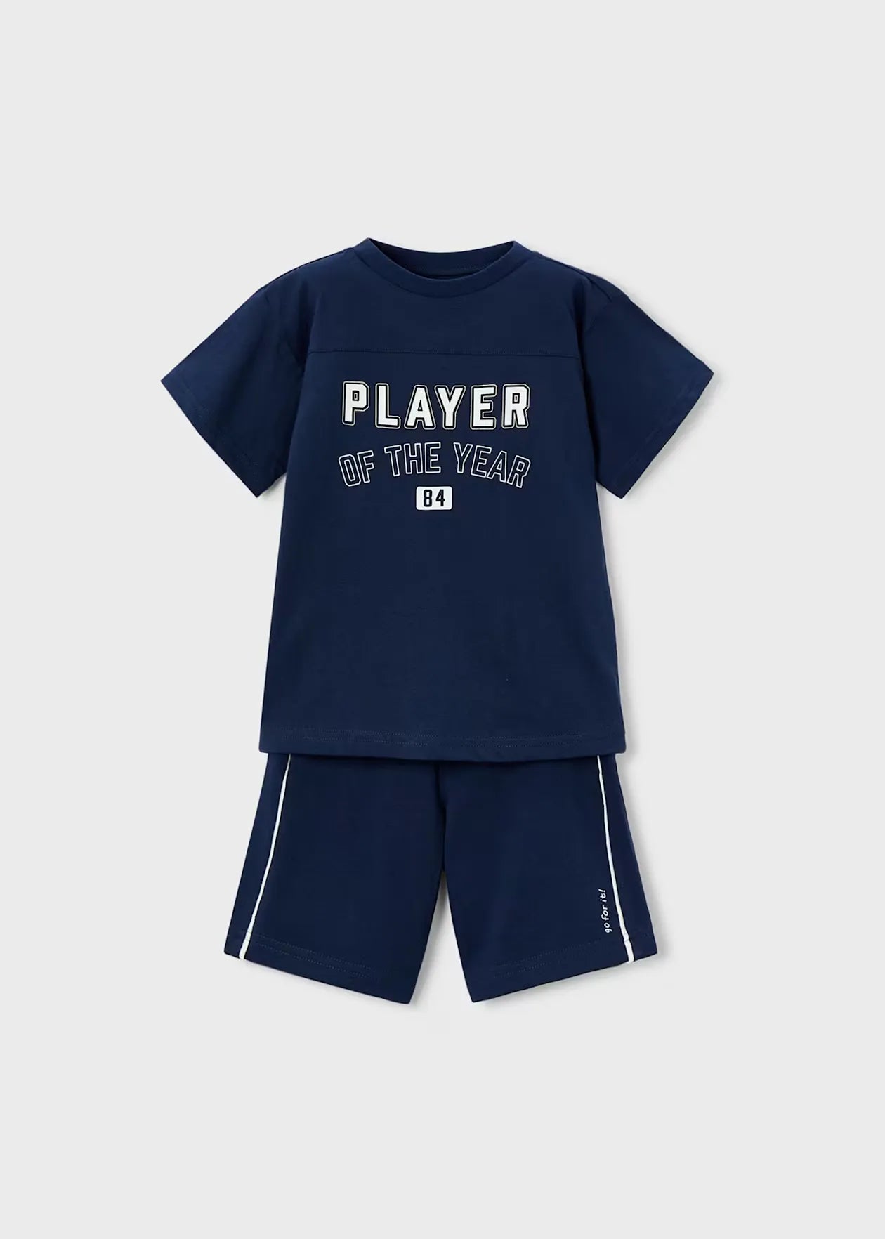 Conjunto Bermuda Estampado Navy Player Mayoral