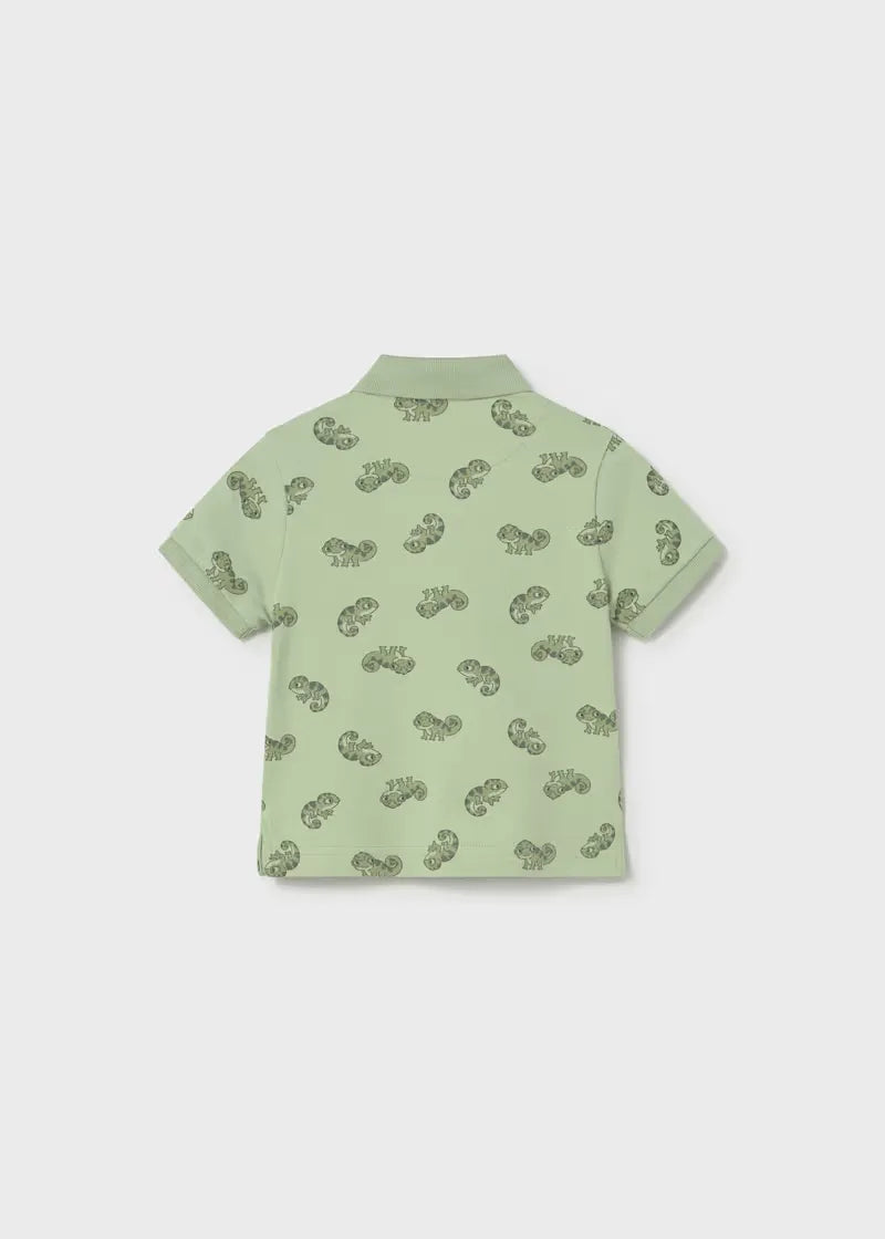 Polo Estampado Camaleón Verde Mayoral estilo