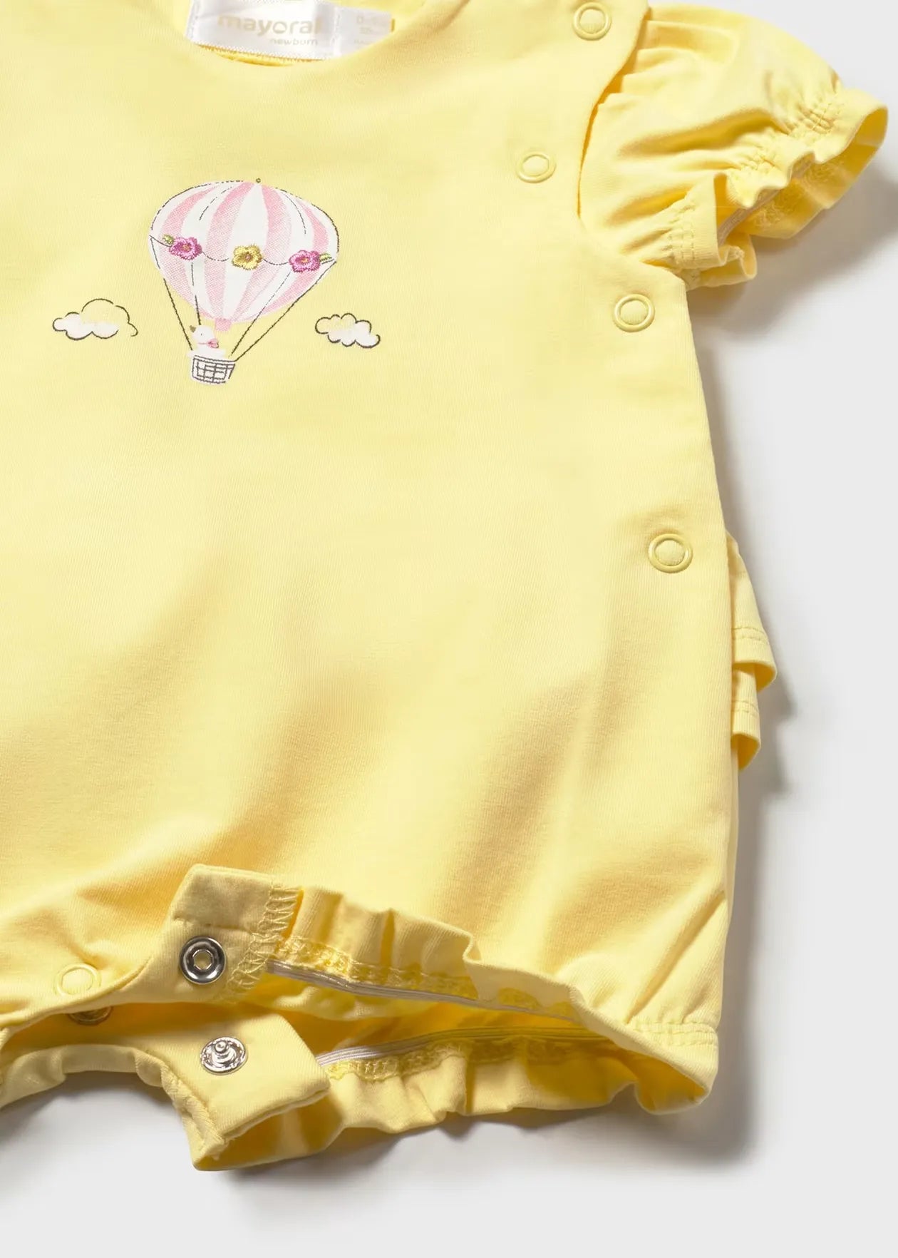 Pelele Estampado Globo Amarillo Mayoral detalle