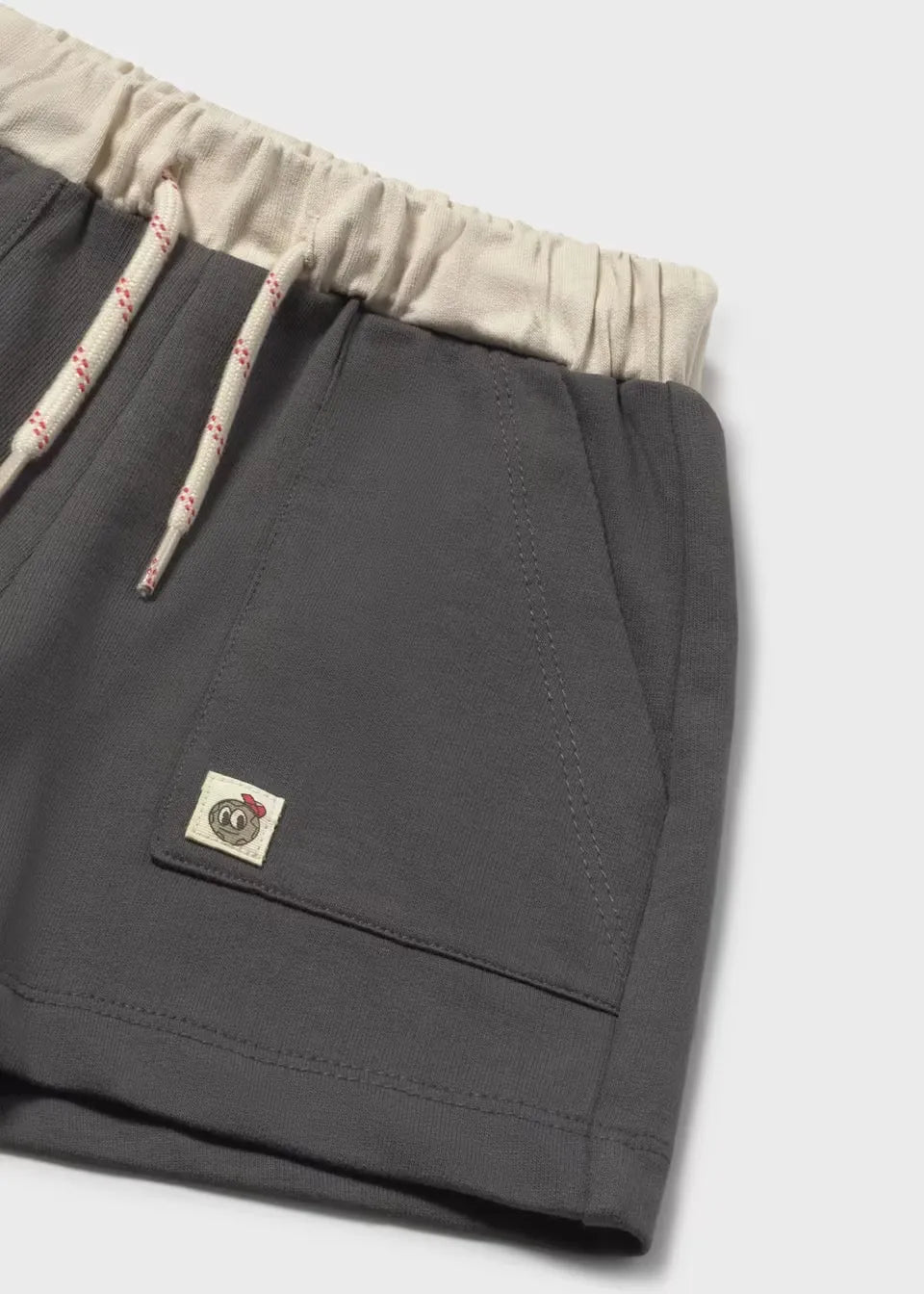 Bermuda Sudadera Bebé Niño Gris Mayoral detalle
