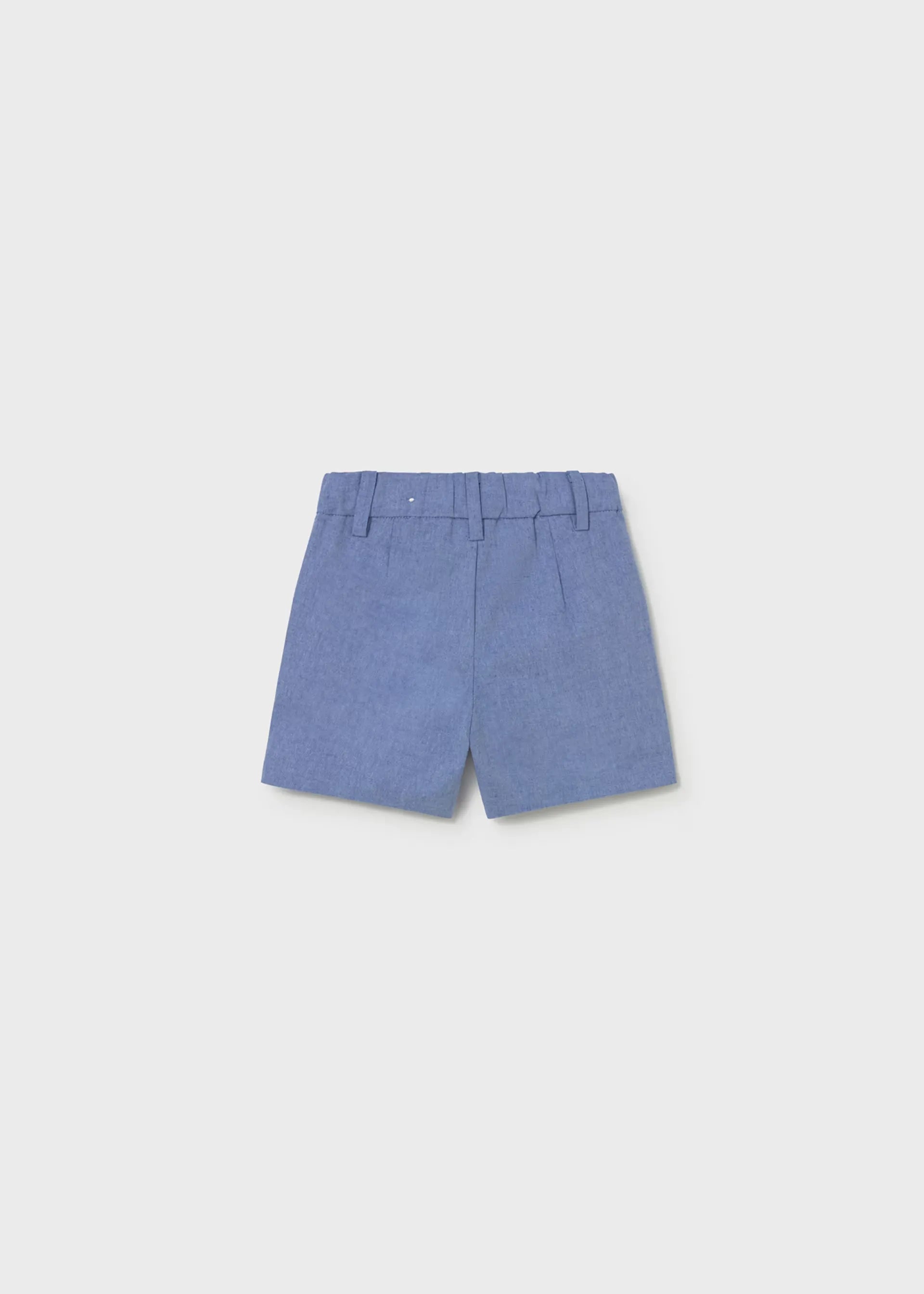Bermuda Clásica Lino Azul Mayoral diseño