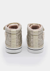 Tenis Botin Acolchado Oro Mayoral Detalle