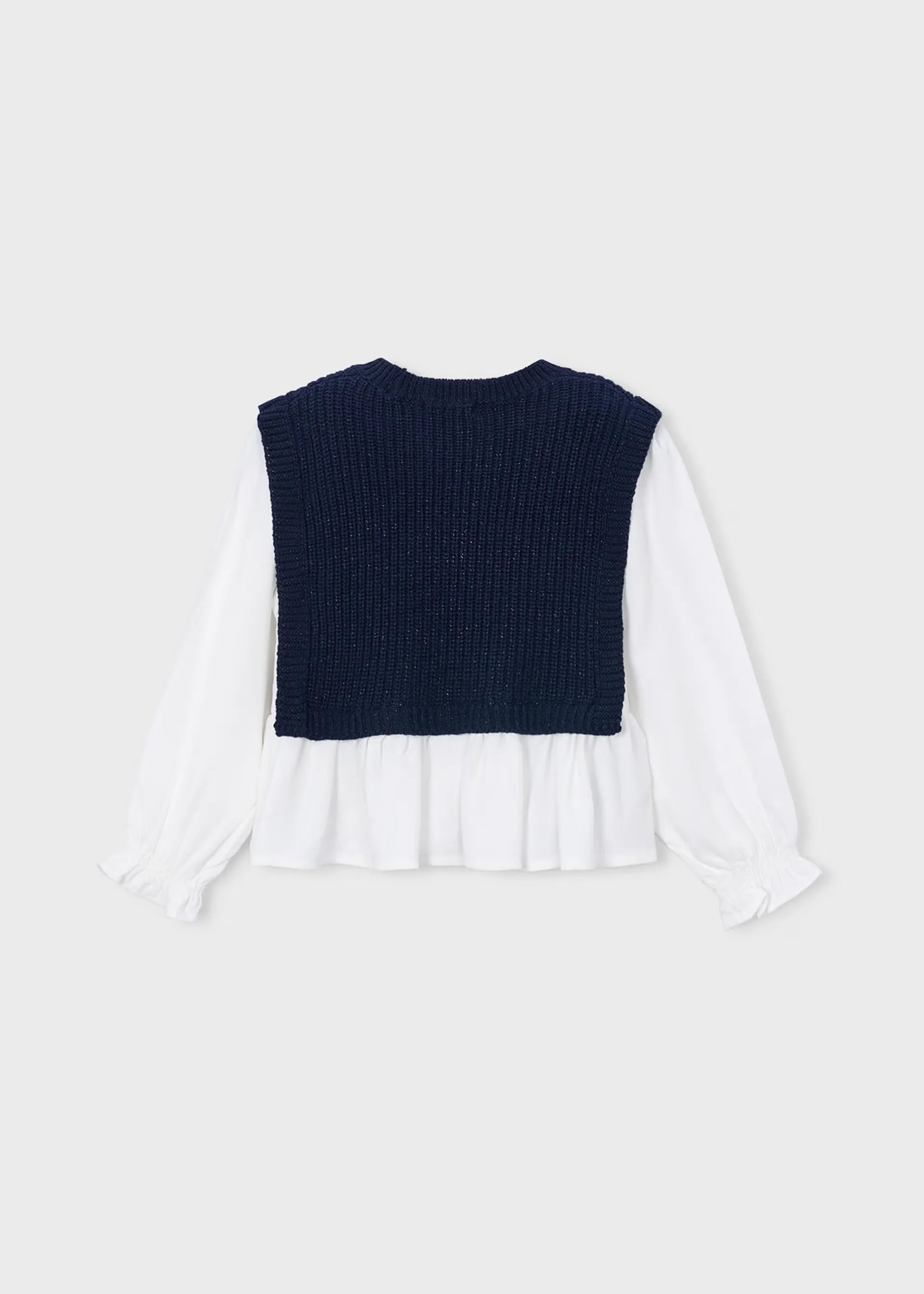 Blusa Estilo Chaleco Tricot Navy Mayoral perfil