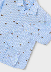 Camisa Manga Larga Estampado Perritos Mayoral Detalle