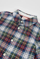 Camisa Manga Larga Cuadros Azul y Rojo Boboli