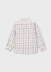 Camisa Manga Larga Cuadros Nectar Combinado Mayoral Revés