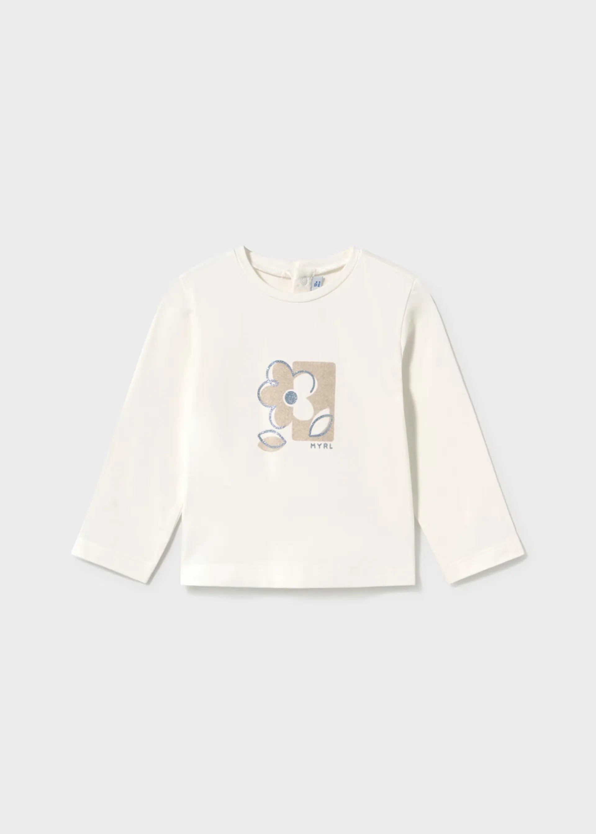 Blusas Manga Larga Crudo Flor Mayoral