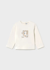 Blusas Manga Larga Crudo Flor Mayoral