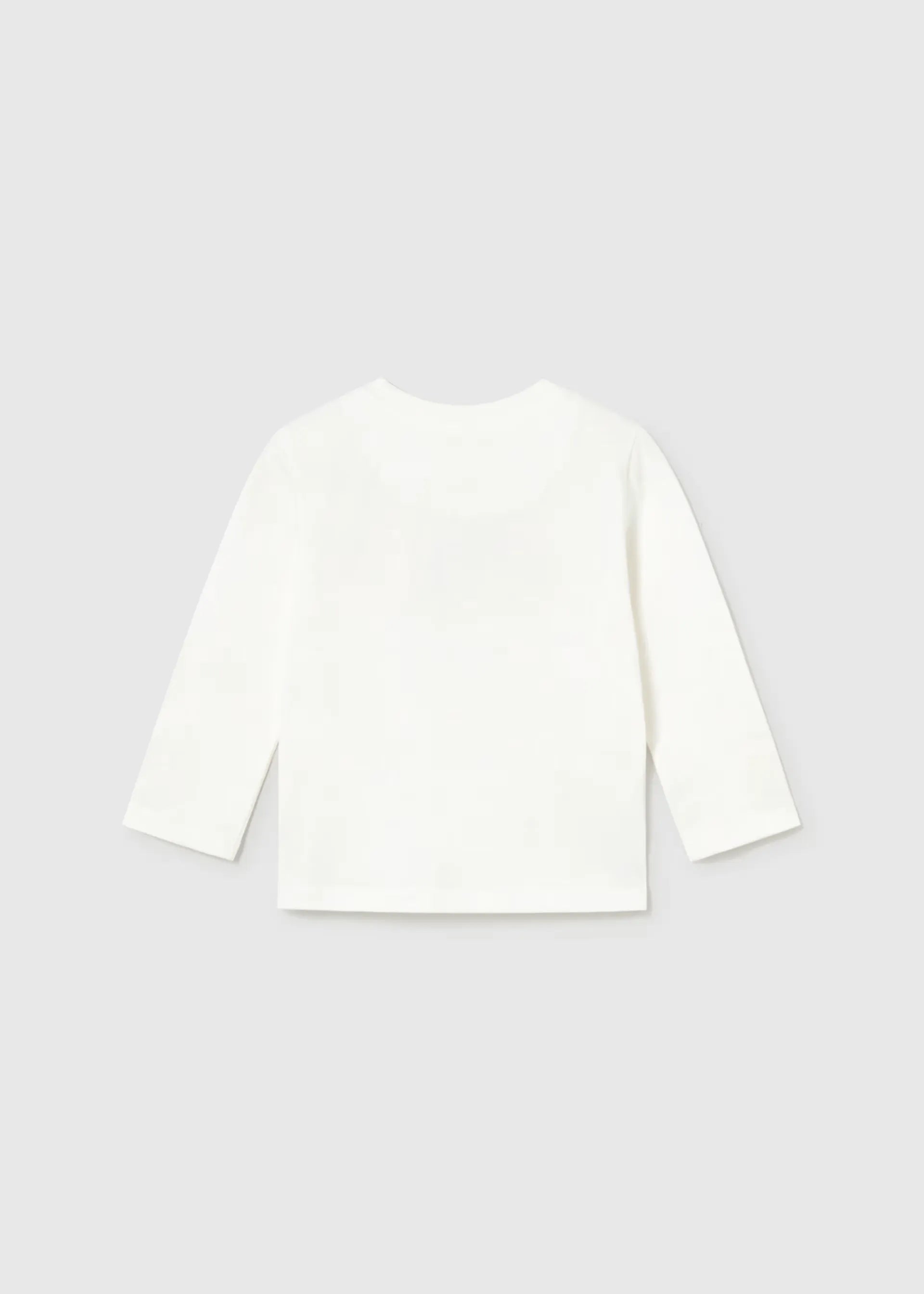 Camiseta Manga Larga Cuadros Animales Blanco Mayoral Moda