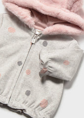 Conjunto 3 Piezas Conejo Gris Puntos Mayoral Detalle