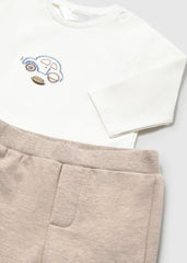Conjunto 3 Piezas Tricot Carro Azul Mayoral Detalle