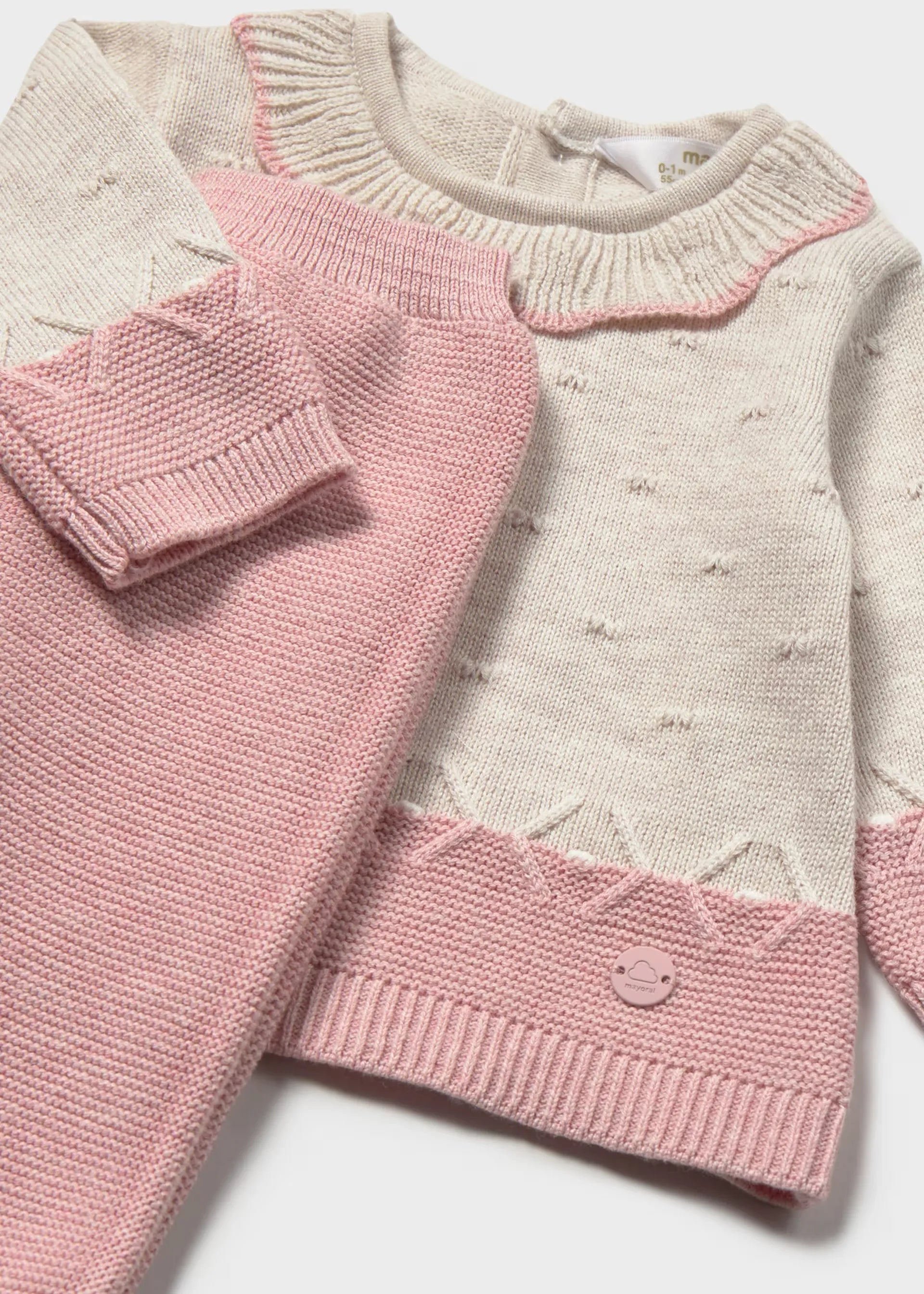 Conjunto 3 Piezas Tricot Combinado Mayoral Detalle