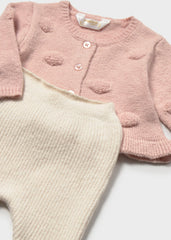 Conjunto 3 Piezas Manga Larga Puntos Rosa Mayoral Detalle