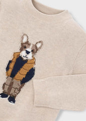 Saco Tejido Bordado Dog Café Mayoral Detalle